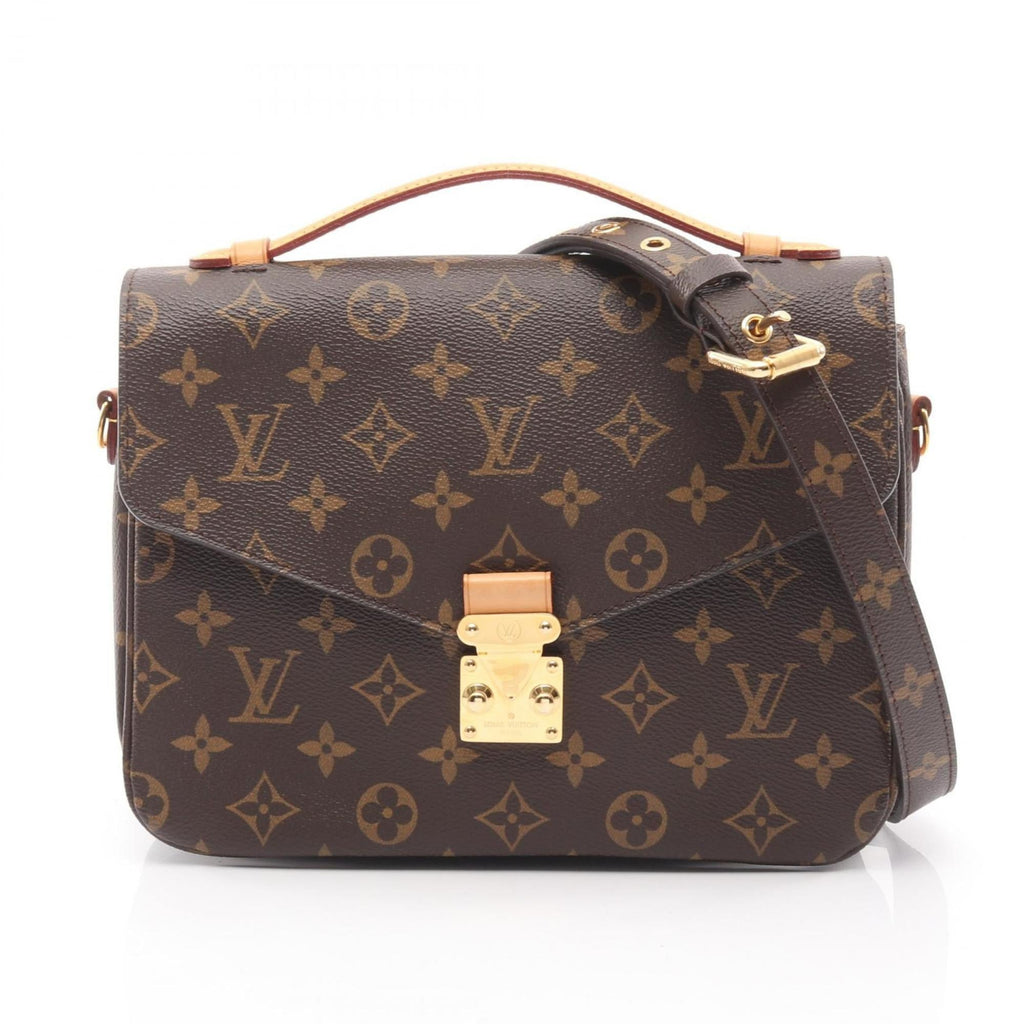 Louis Vuitton Brown Monogram Monogram Leather Handbag Pochette (Pre-Owned)