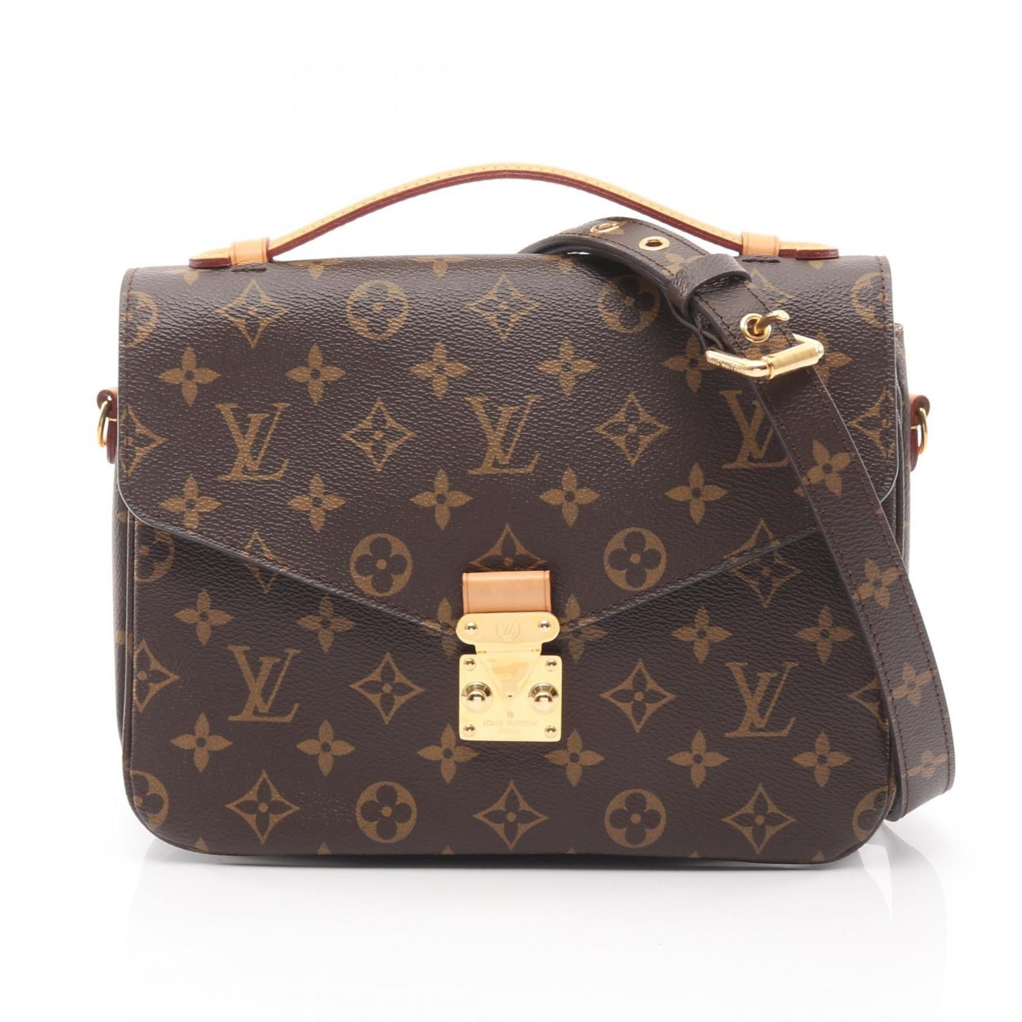 Louis Vuitton Brown Monogram Monogram Leather Handbag Pochette (Pre-Owned)