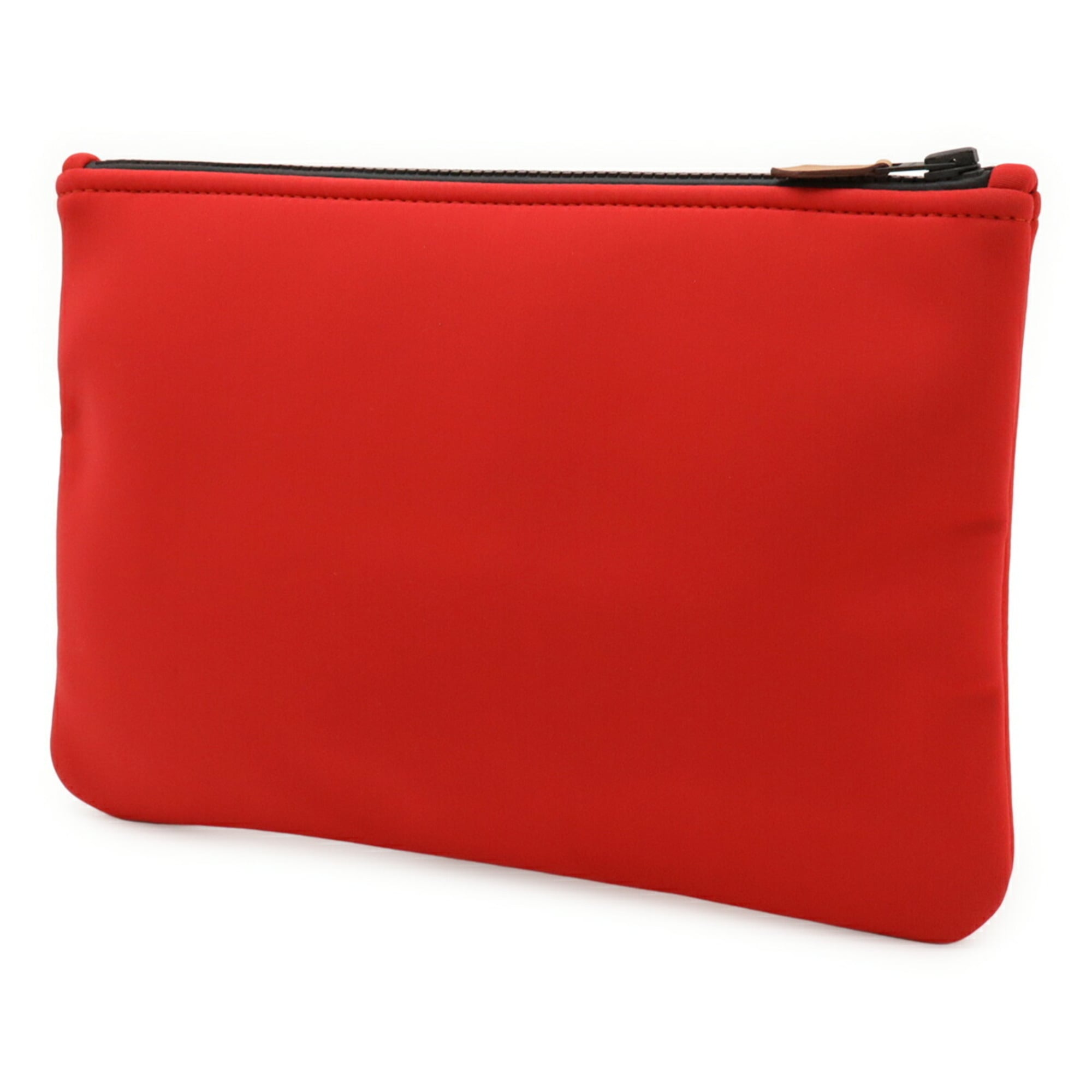 Hermes Red Color Polyamide Leather Clutch Bag (Pre-Owned)