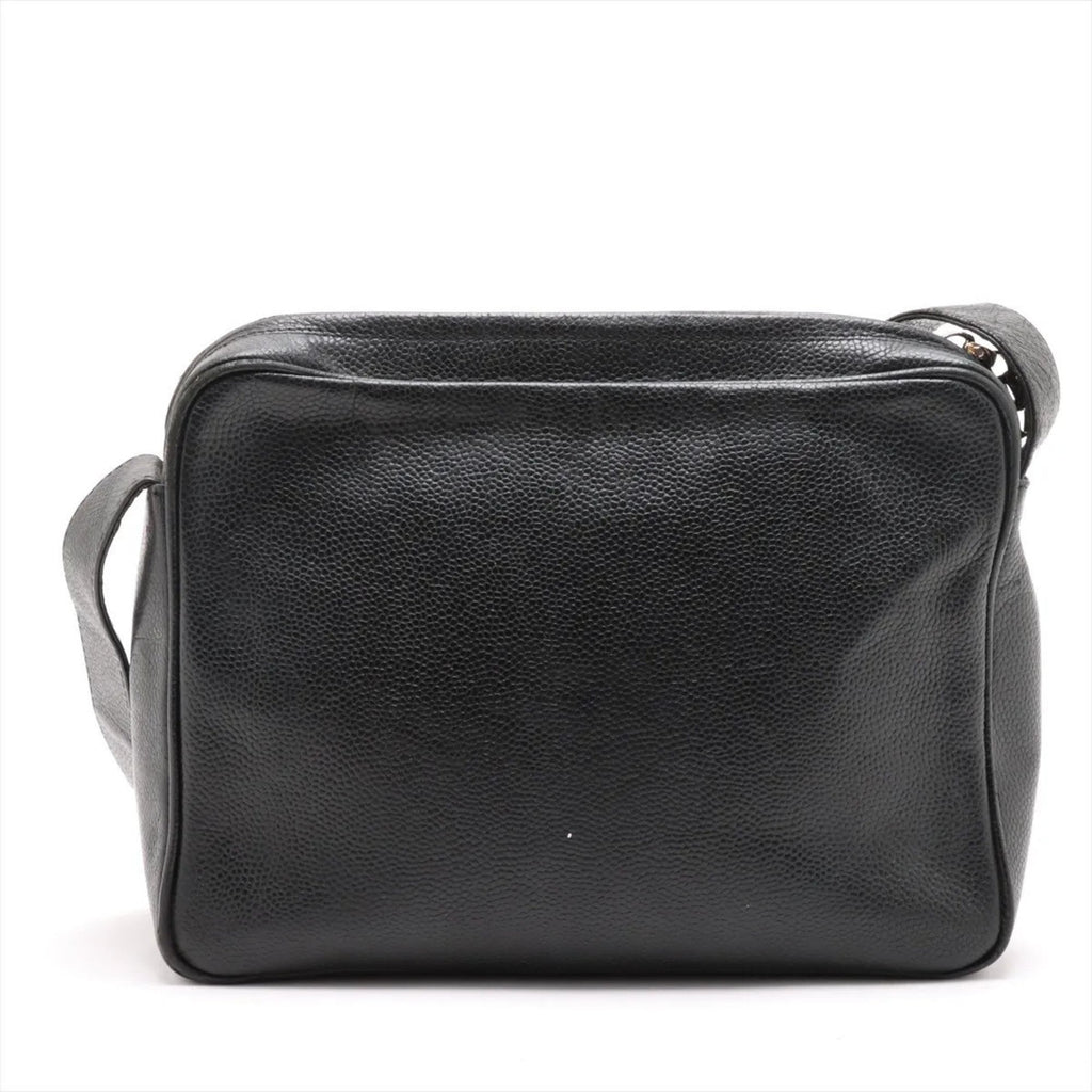 Chanel Black Leather Shoulder Bag (Pre-Owned)