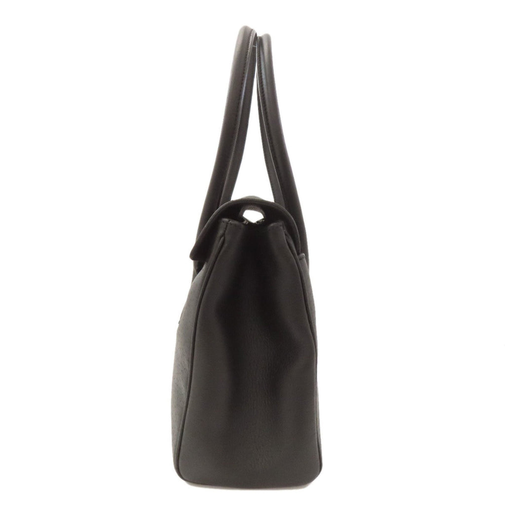 Salvatore Ferragamo Black Leather Handbag (Pre-Owned)