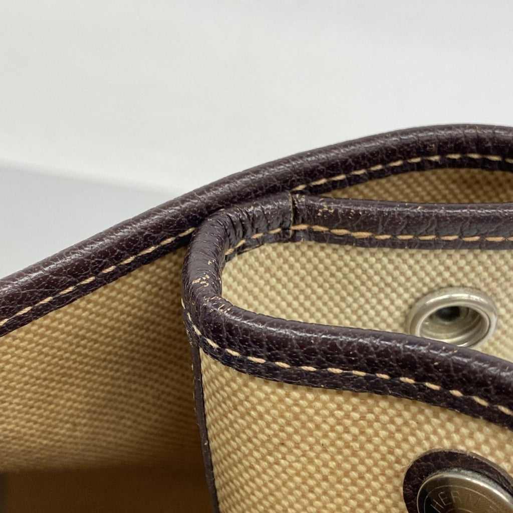 Hermes Brown Toile Officier Tote Bag (Pre-Owned)