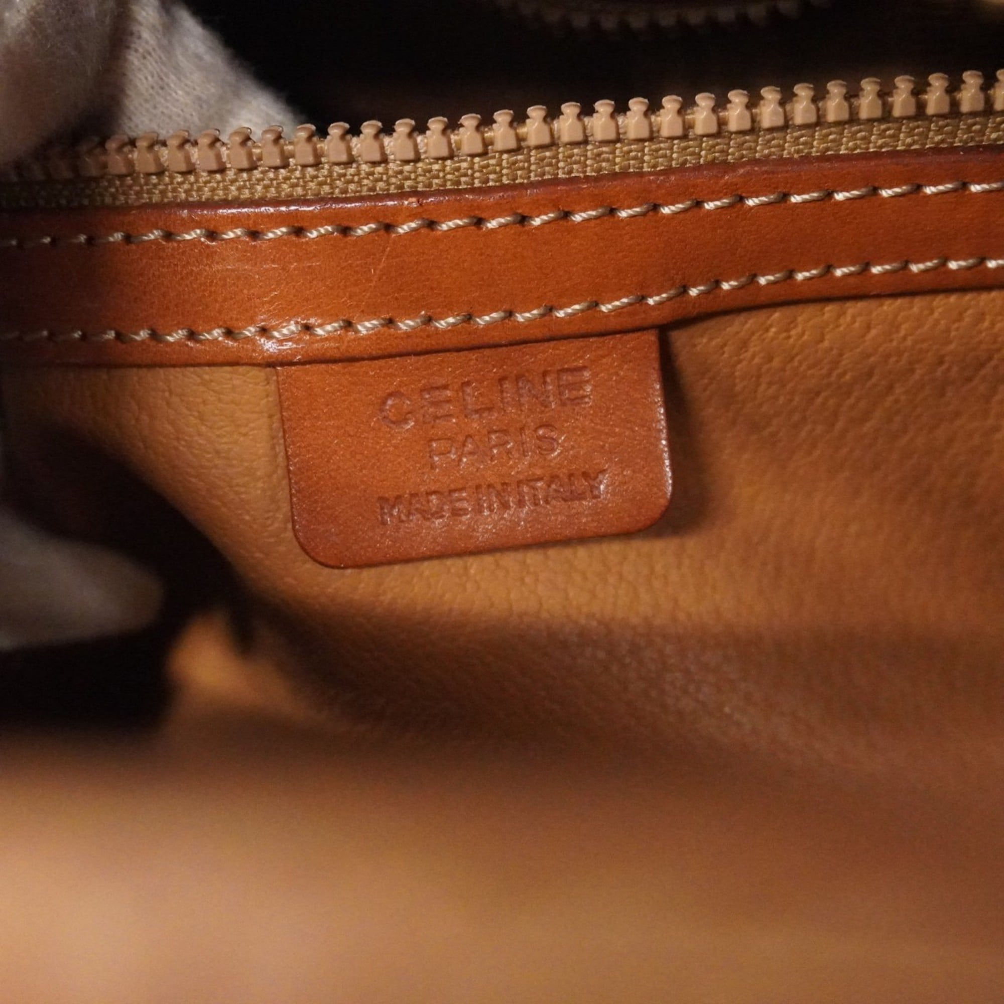 Celine Brown Pvc Handbag (Pre-Owned)