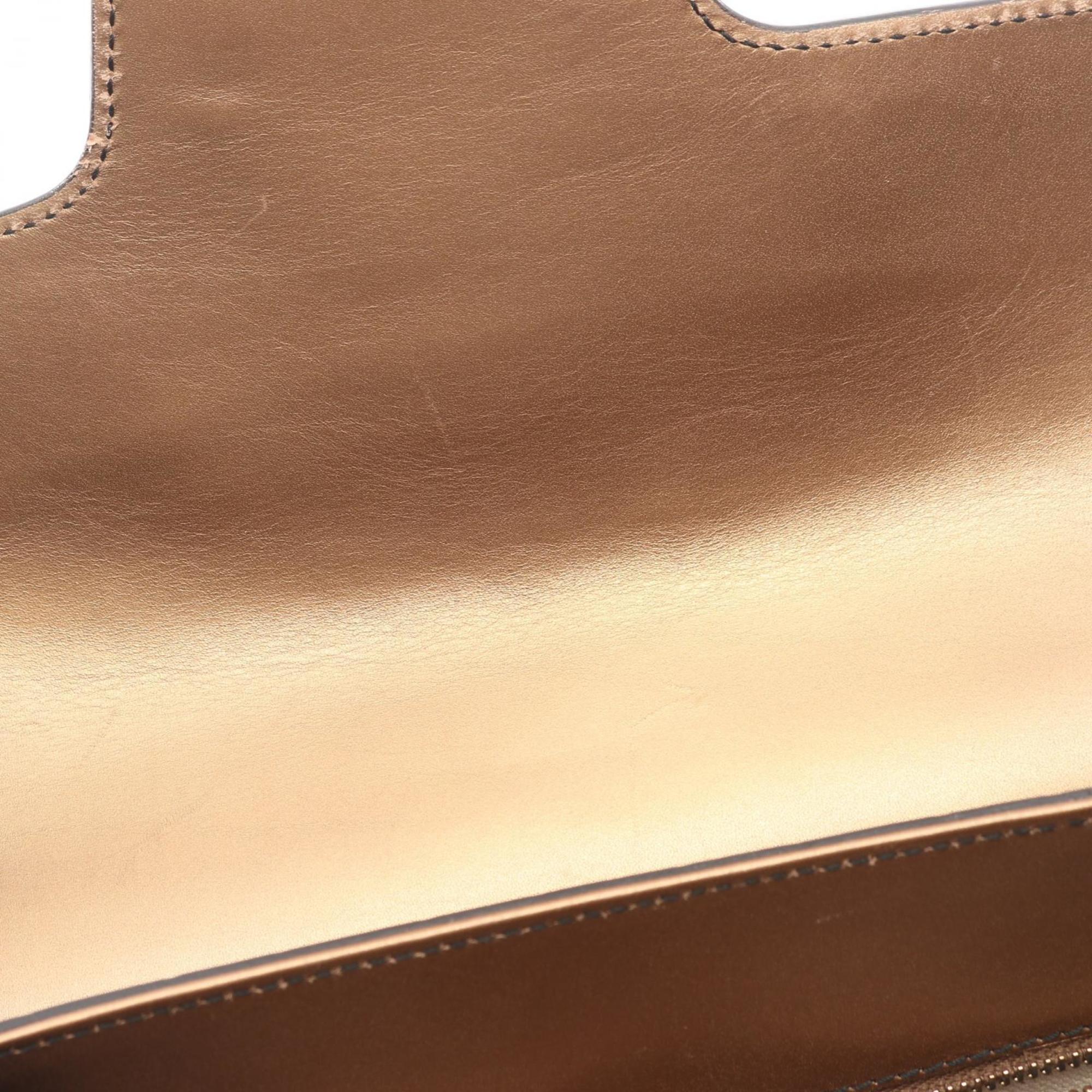 Gucci Beige Leather Shoulder Bag (Pre-Owned)