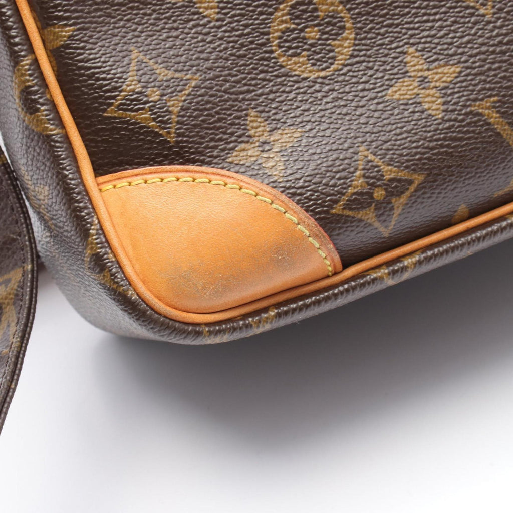 Louis Vuitton Brown Monogram Coated Canvas Leather Shoulder Bag (Pre-Owned)