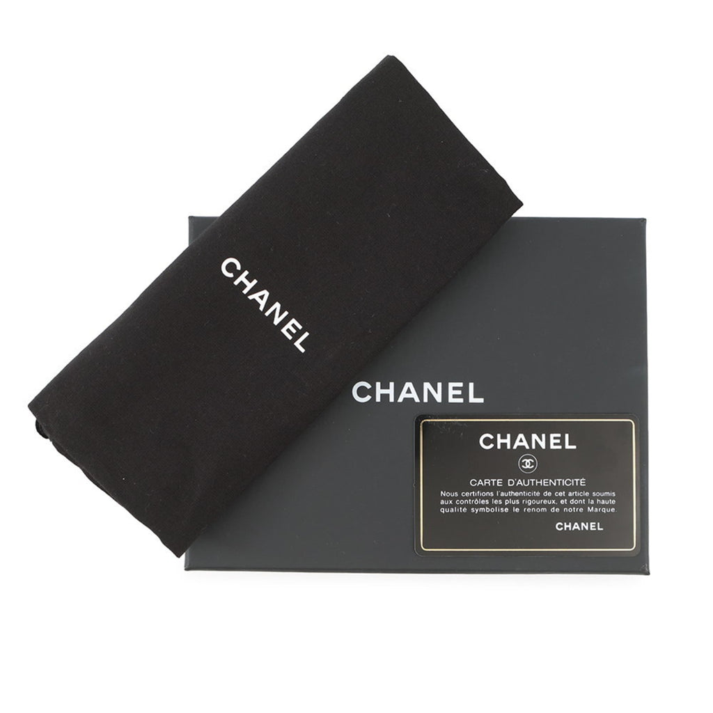 Chanel Matelasse Black Leather Chain/Shoulder Wallet (Pre-Owned)