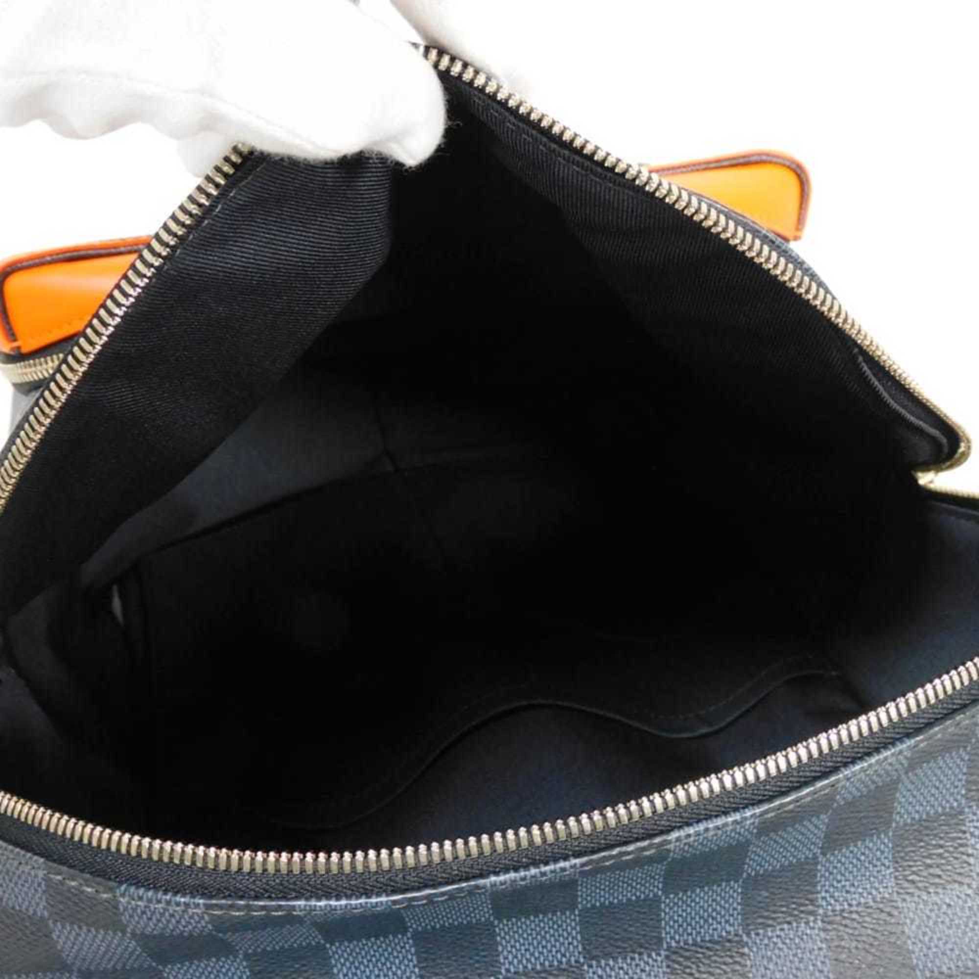Louis Vuitton Damier Cobalt Navy Orange Damier Canvas Backpack (Pre-Owned)
