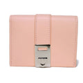 Salvatore Ferragamo Gancini Pink Leather Wallet (Bi-Fold) (Pre-Owned)