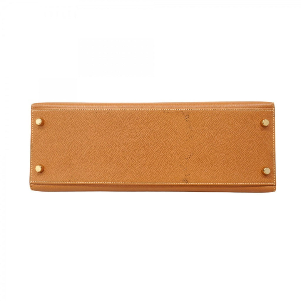 Hermes Gold Courchevel Leather Handbag (Pre-Owned)