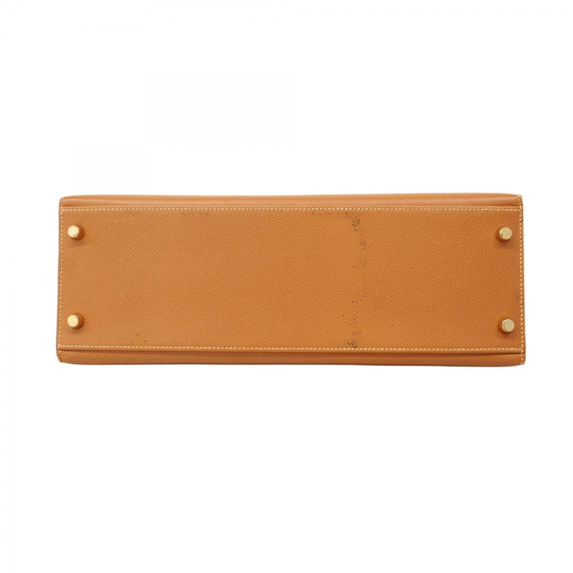 Hermes Gold Courchevel Leather Handbag (Pre-Owned)