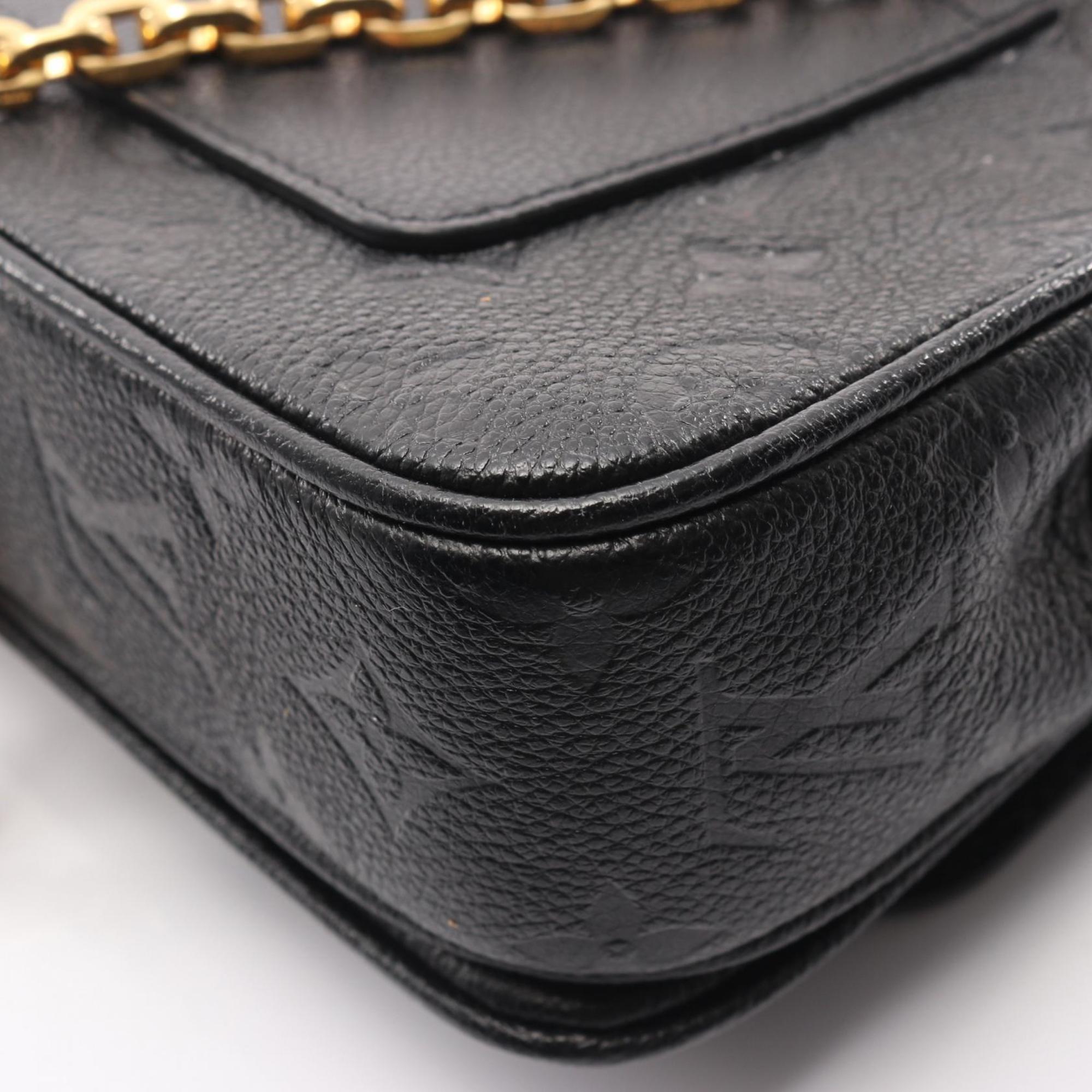 Louis Vuitton Black Noir Monogram Empreinte Shoulder Bag (Pre-Owned)