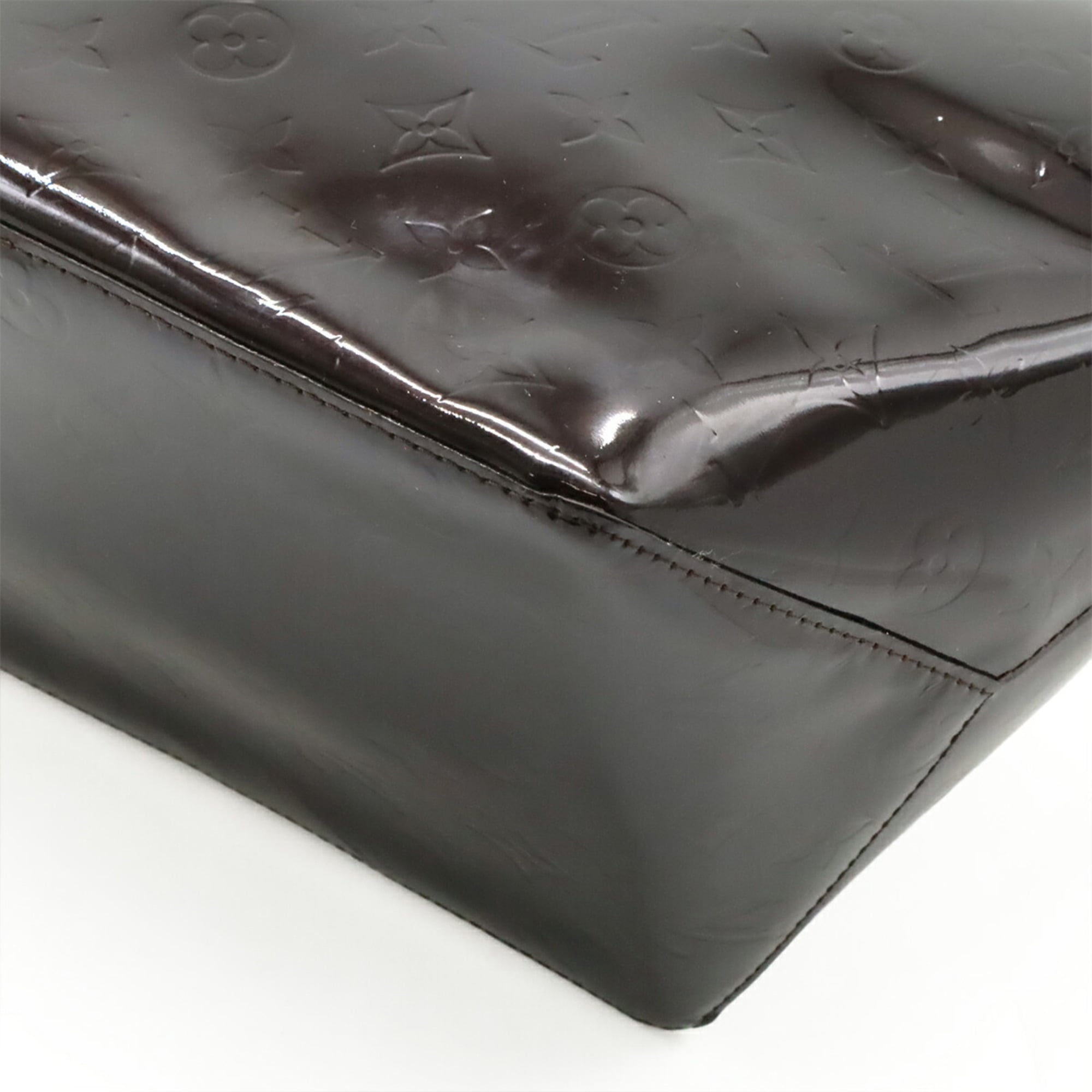 Louis Vuitton Amarante Brown Monogram Vernis Leather Handbag Tote Bag (Pre-Owned)