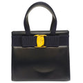 Salvatore Ferragamo Navy Leather Handbag (Pre-Owned)