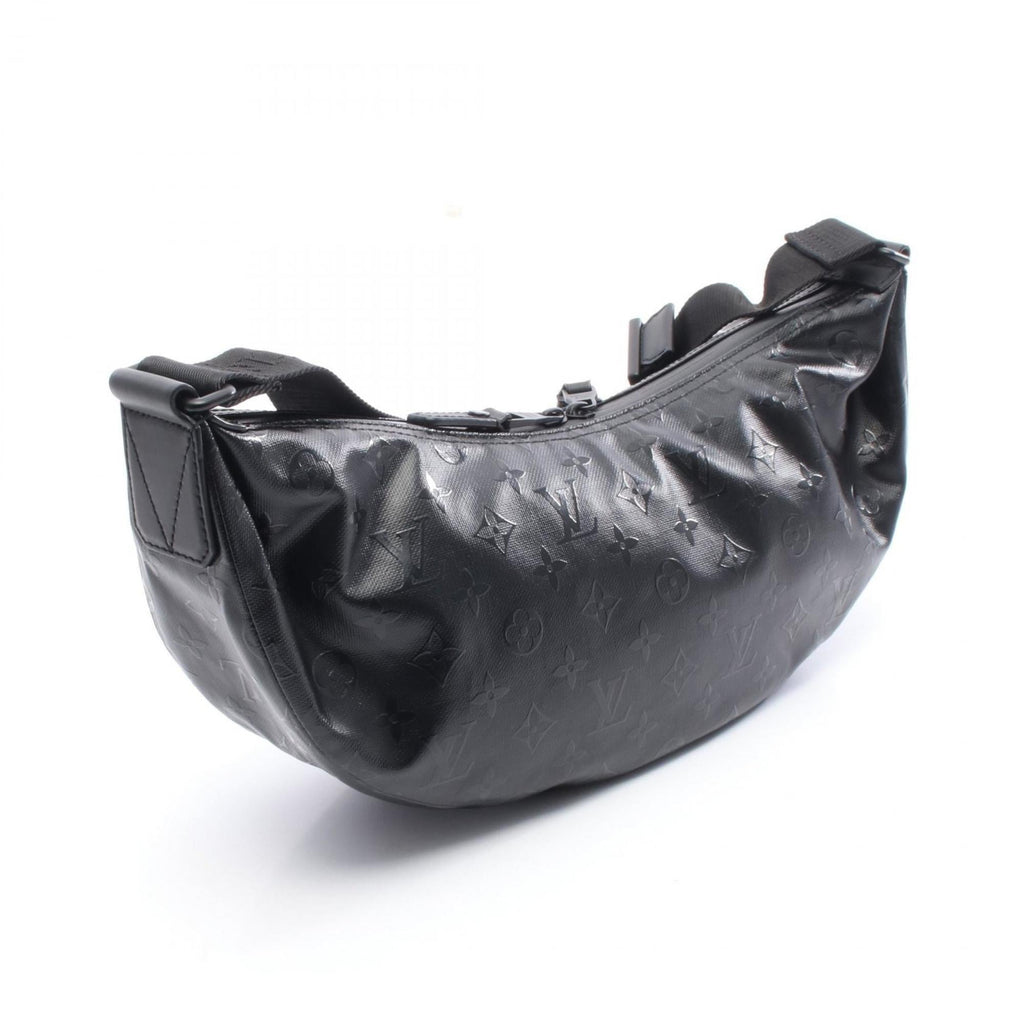 Louis Vuitton Black Canvas Leather Shoulder Bag (Pre-Owned)