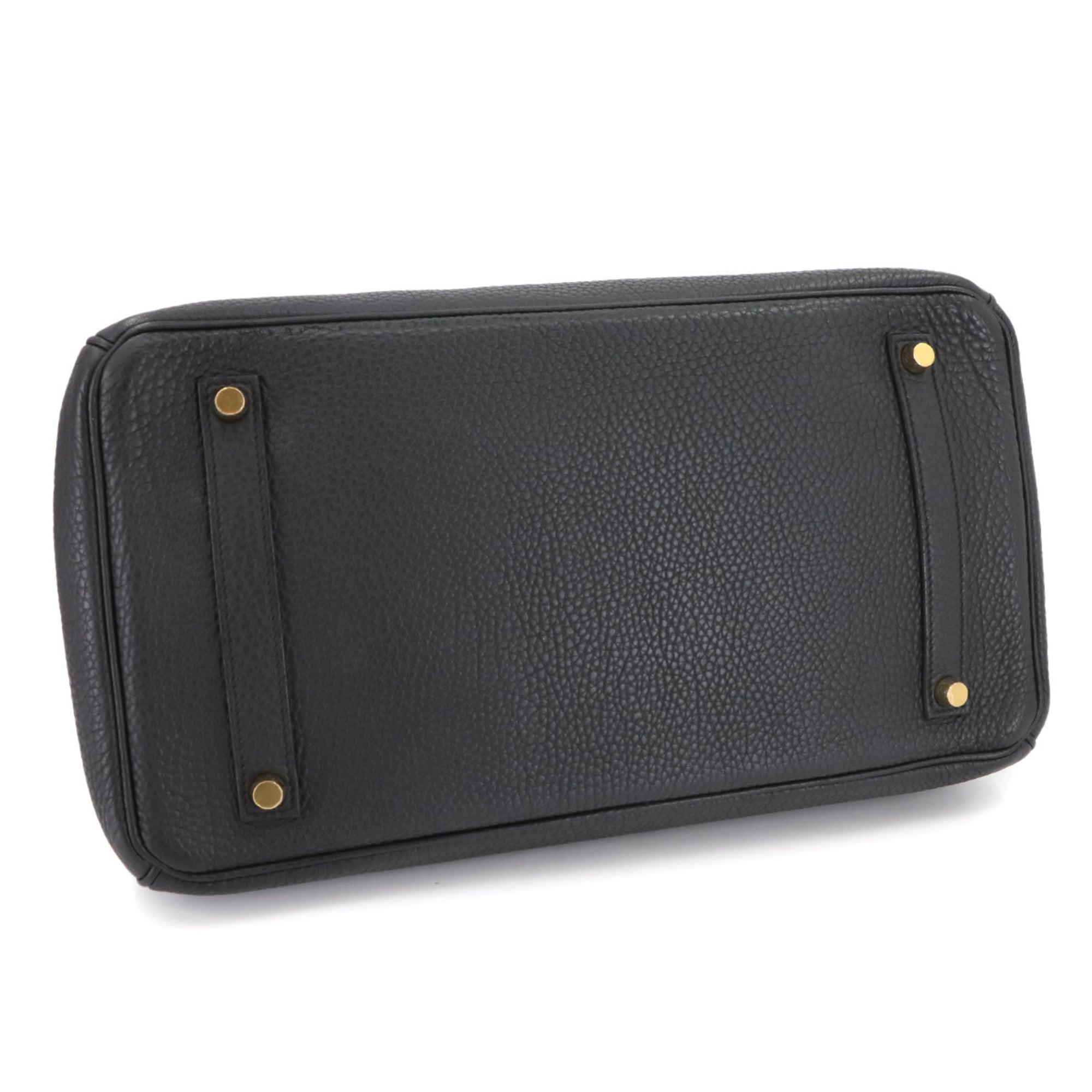 Hermes Black Togo Leather Handbag (Pre-Owned)