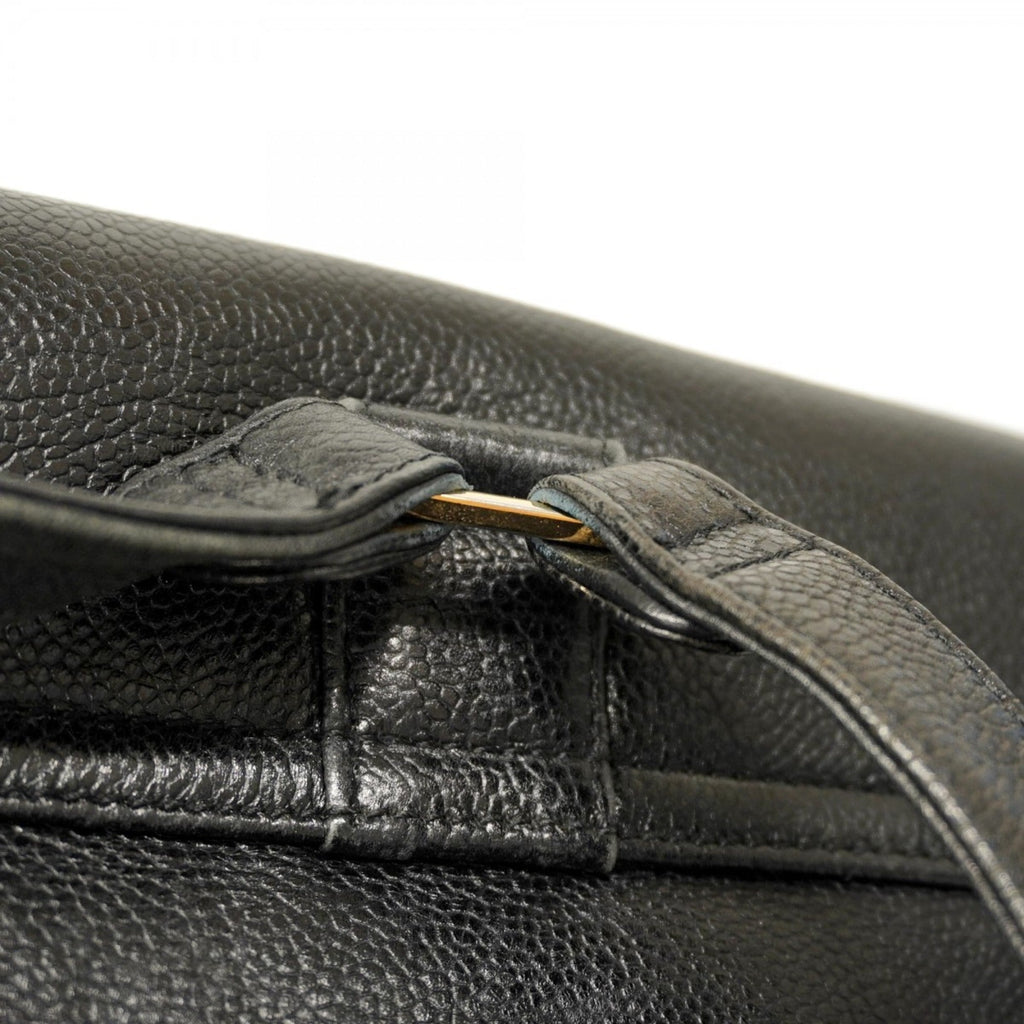 Chanel Black Grained Calfskin Backpack (Pre-Owned)