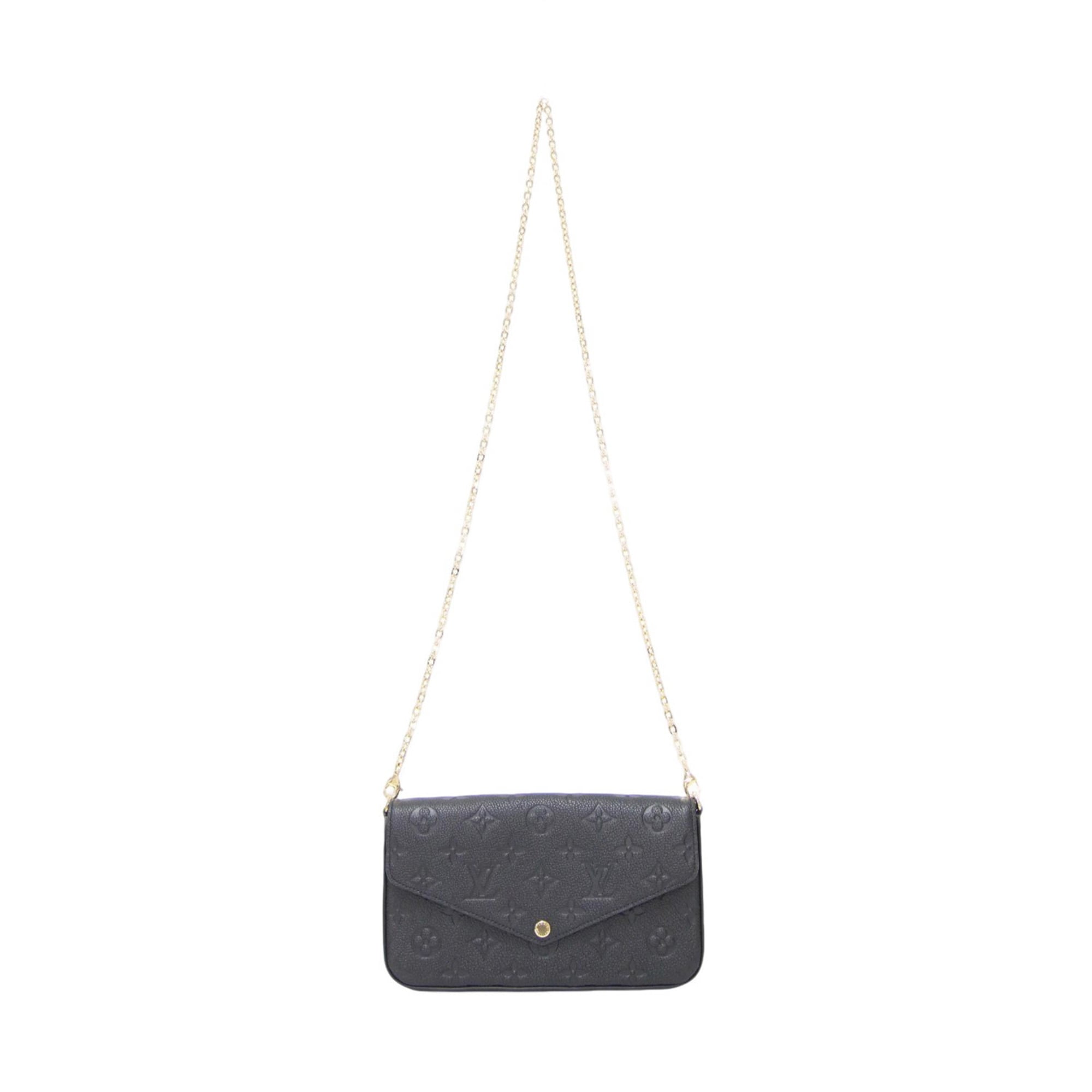 Louis Vuitton Black Monogram Empreinte Pochette Shoulder Bag (Pre-Owned)