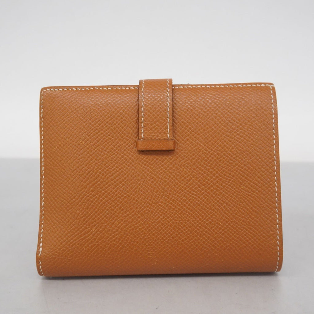 Hermes Gold Epsom Leather Wallet (Bi-Fold) (Pre-Owned)