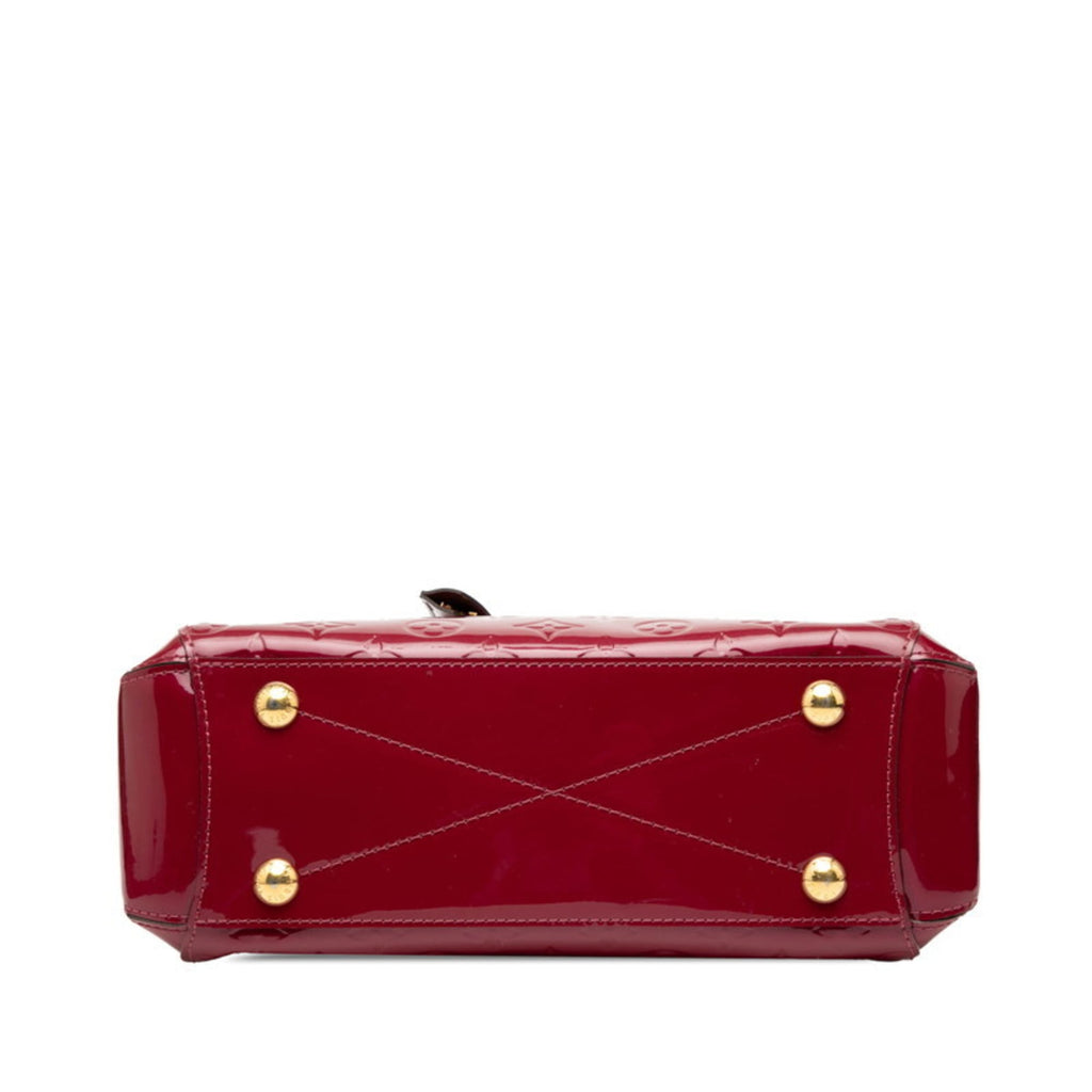Louis Vuitton Magenta Purple Patent Leather Handbag Shoulder Bag (Pre-Owned)