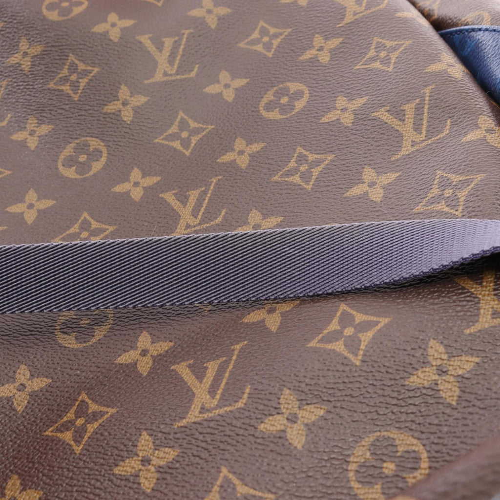 Louis Vuitton Black Blue Brown Monogram Pvc Coated Canvas Leather Backpack (Pre-Owned)