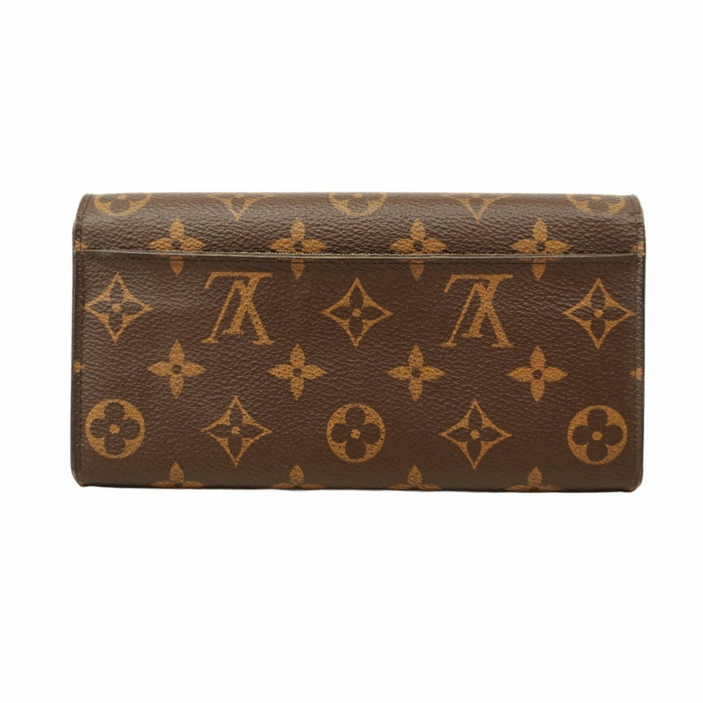 Louis Vuitton Brown Fuchsia Long Wallet (Bi-Fold) (Pre-Owned)