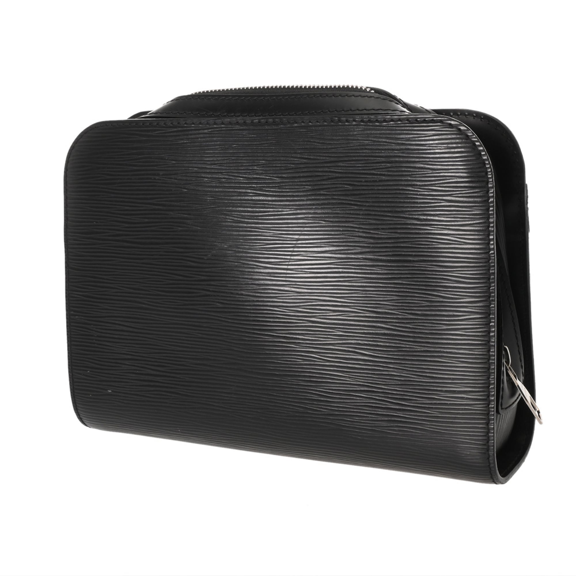 Louis Vuitton Noir Leather Briefcase (Pre-Owned)