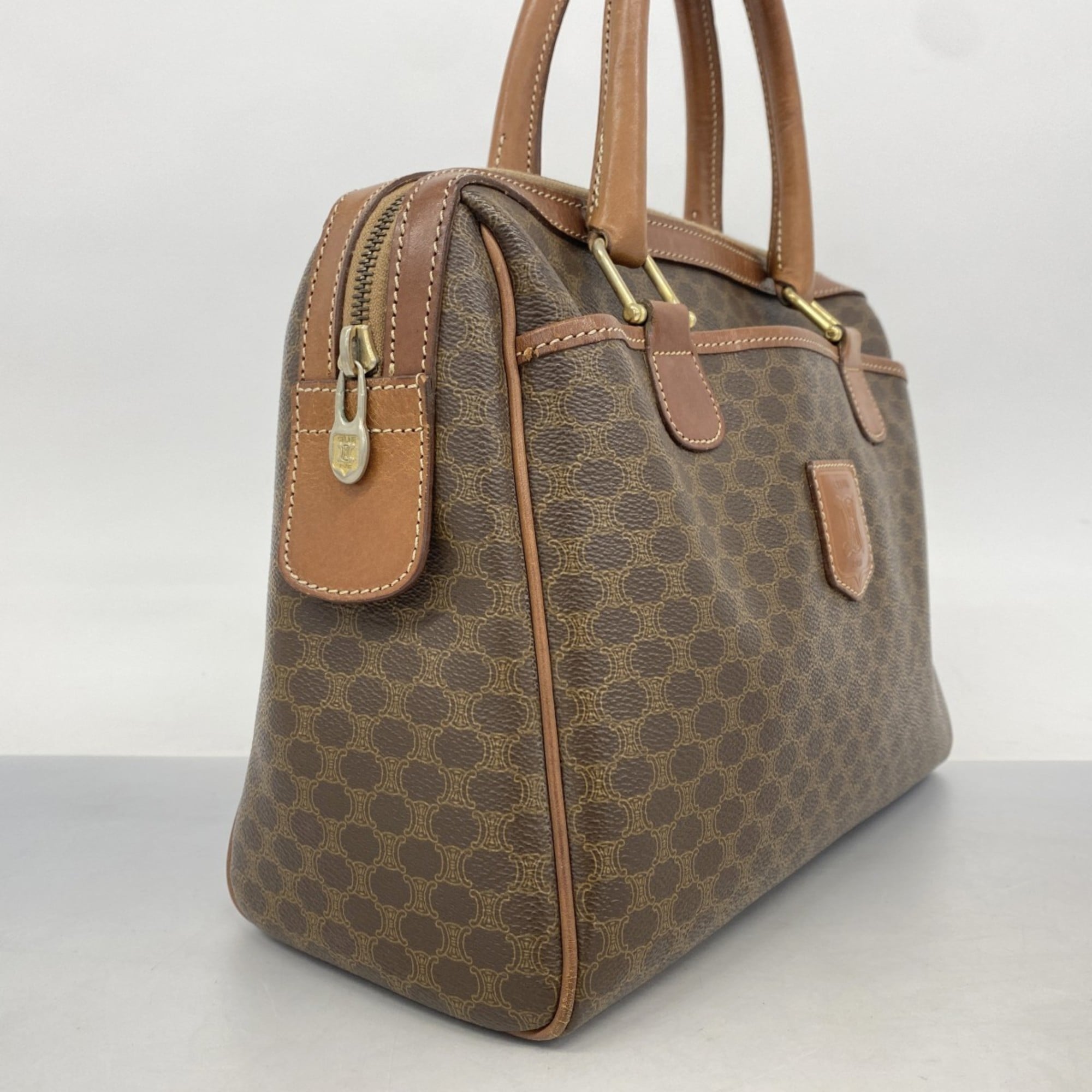 Celine Brown Pvc Handbag (Pre-Owned)