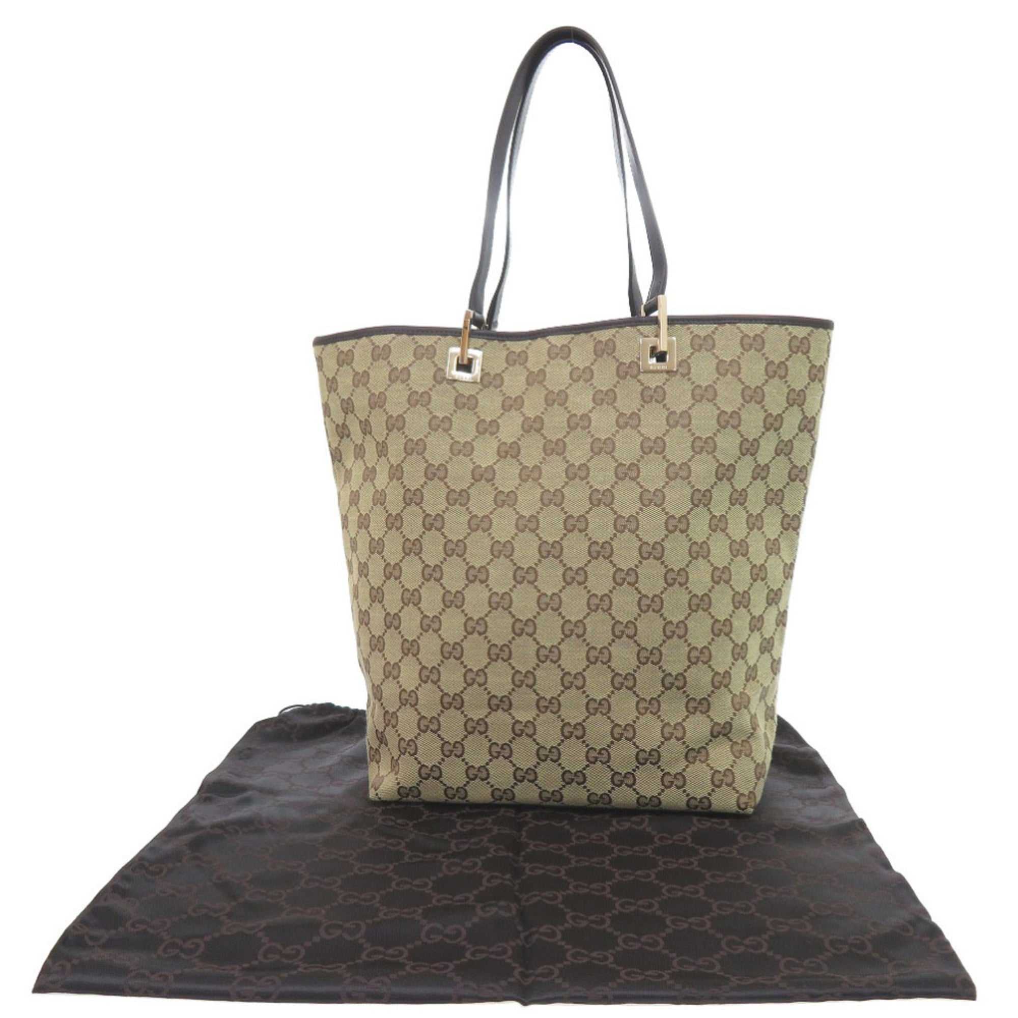 Gucci Beige Gg Canvas Tote Bag (Pre-Owned)
