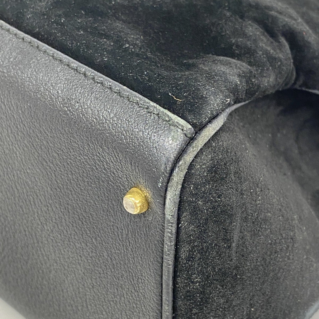 Gucci Black Suede Handbag (Pre-Owned)