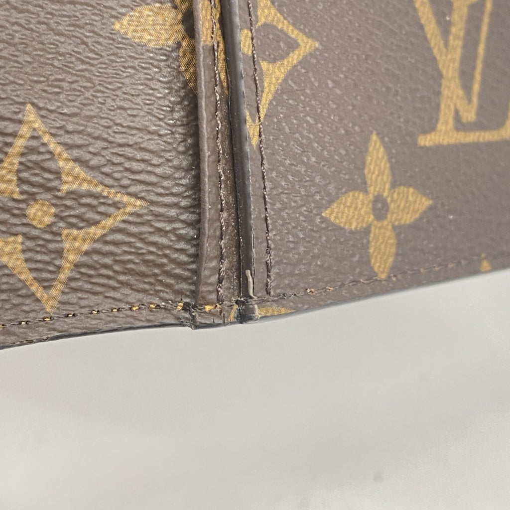 Louis Vuitton Brown Orange Long Wallet (Bi-Fold) (Pre-Owned)