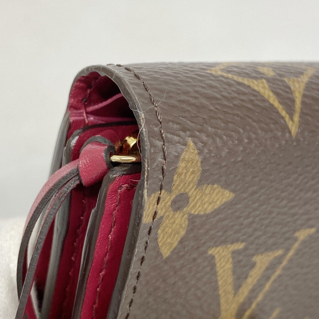 Louis Vuitton Brown Fuchsia Wallet (Bi-Fold) (Pre-Owned)
