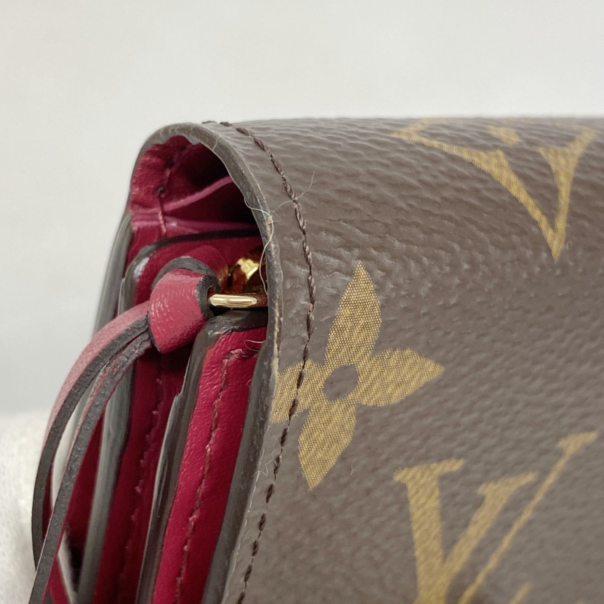 Louis Vuitton Brown Fuchsia Wallet (Bi-Fold) (Pre-Owned)