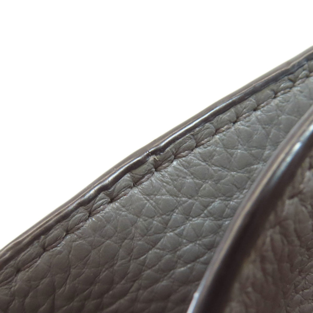 Prada Gray Leather Tote Bag (Pre-Owned)