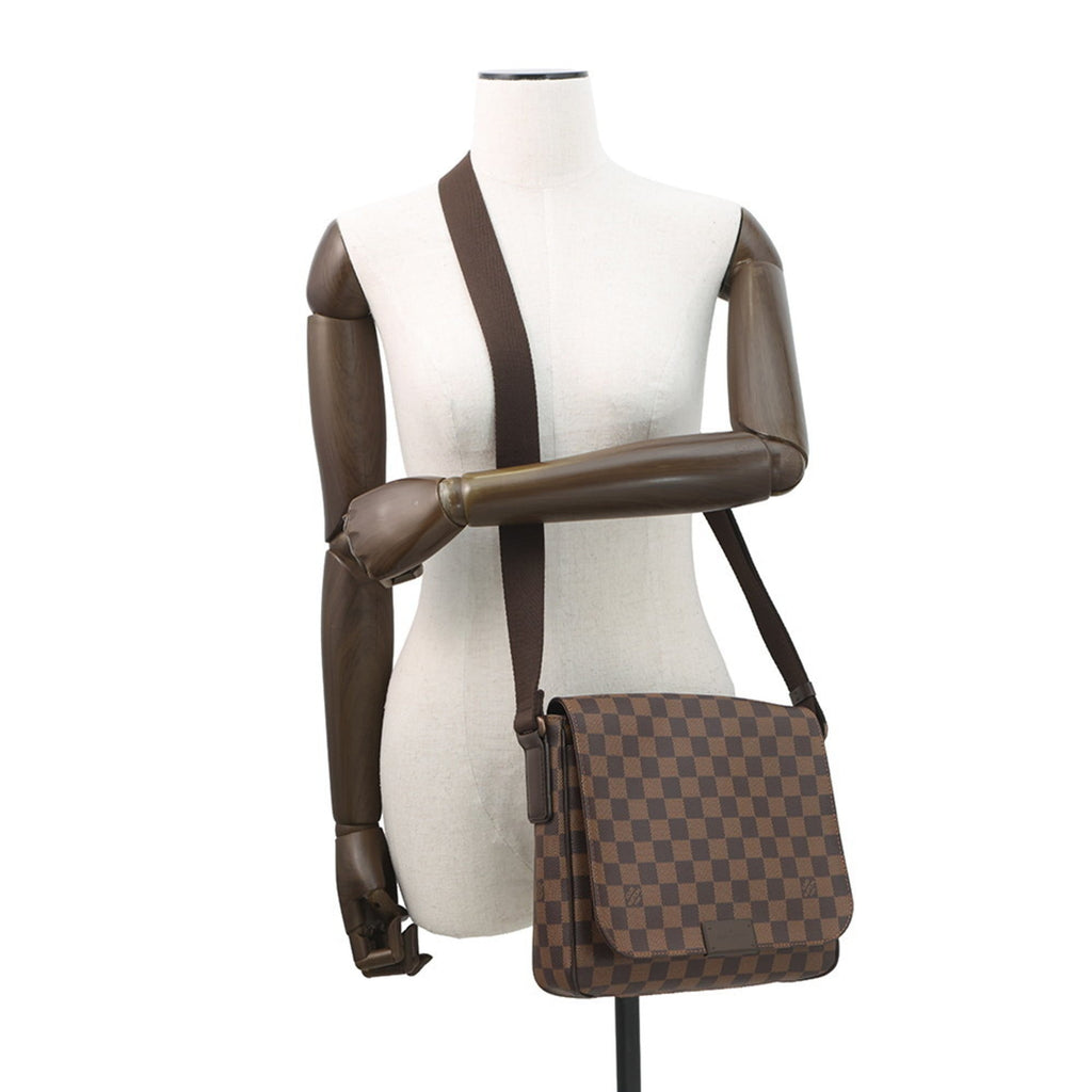 Louis Vuitton Damier Brown Damier Canvas Ebene Shoulder Bag (Pre-Owned)