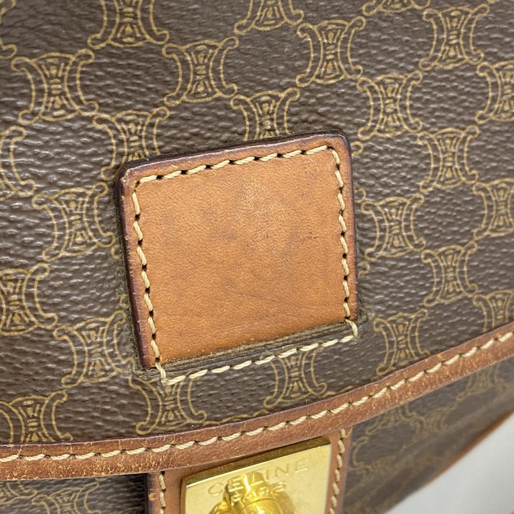 Celine Brown Pvc Shoulder Bag (Pre-Owned)