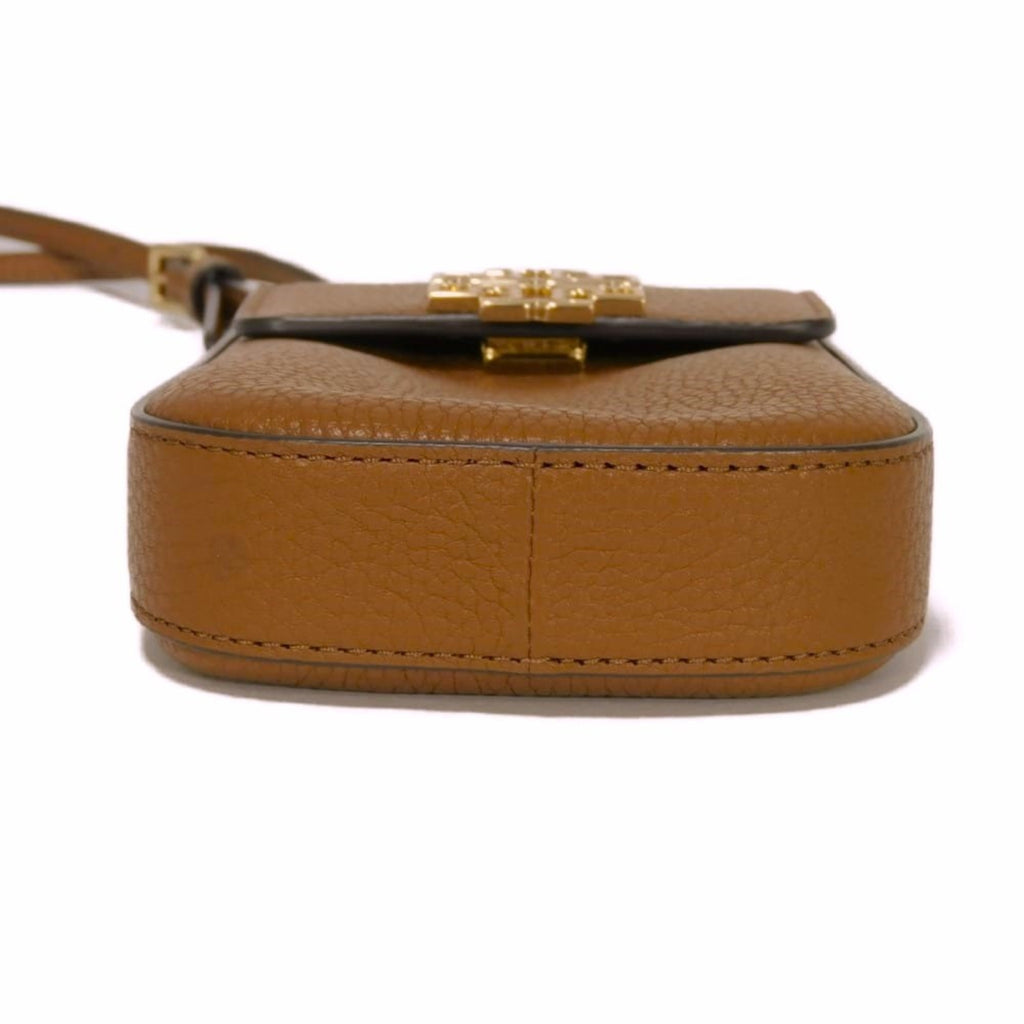 Tory Burch Brown Leather Pochette Shoulder Bag (Pre-Owned)