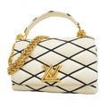 Louis Vuitton Black White Handbag (Pre-Owned)
