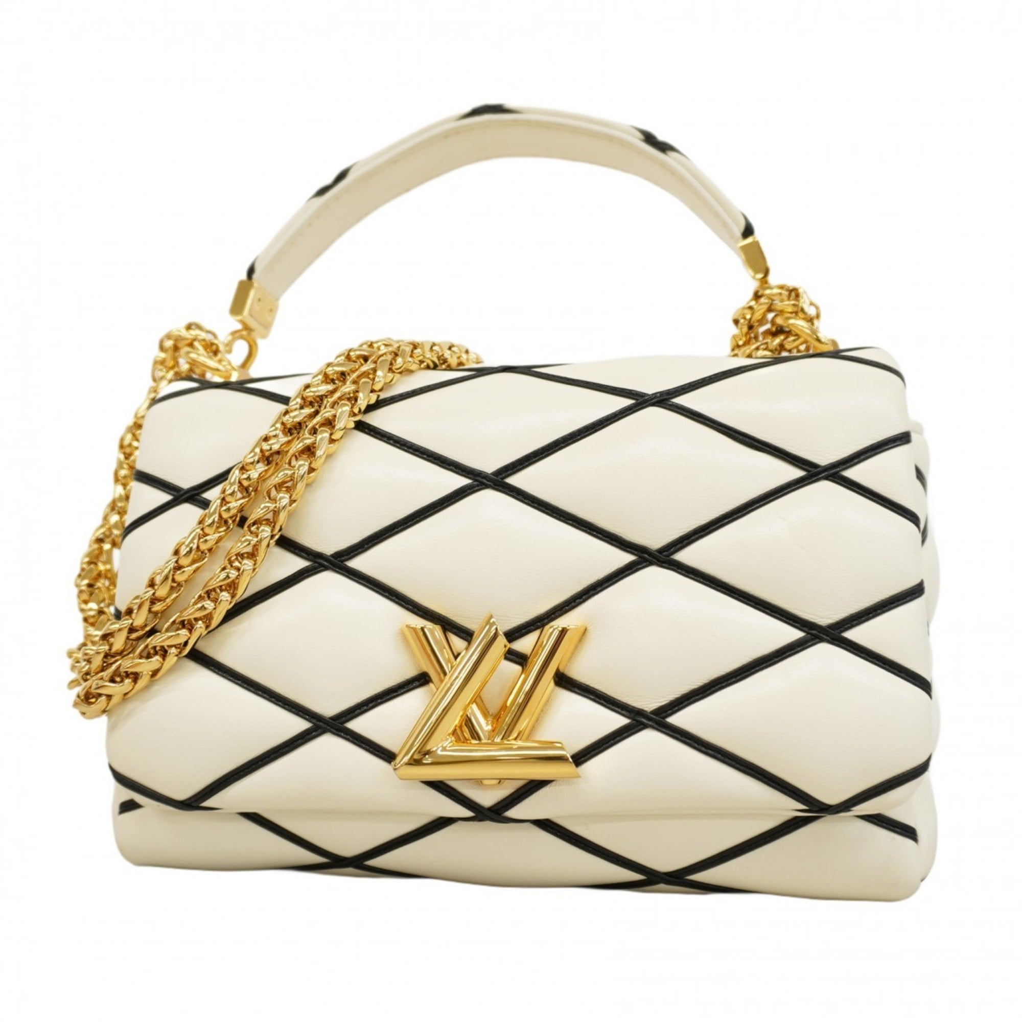 Louis Vuitton Black White Handbag (Pre-Owned)