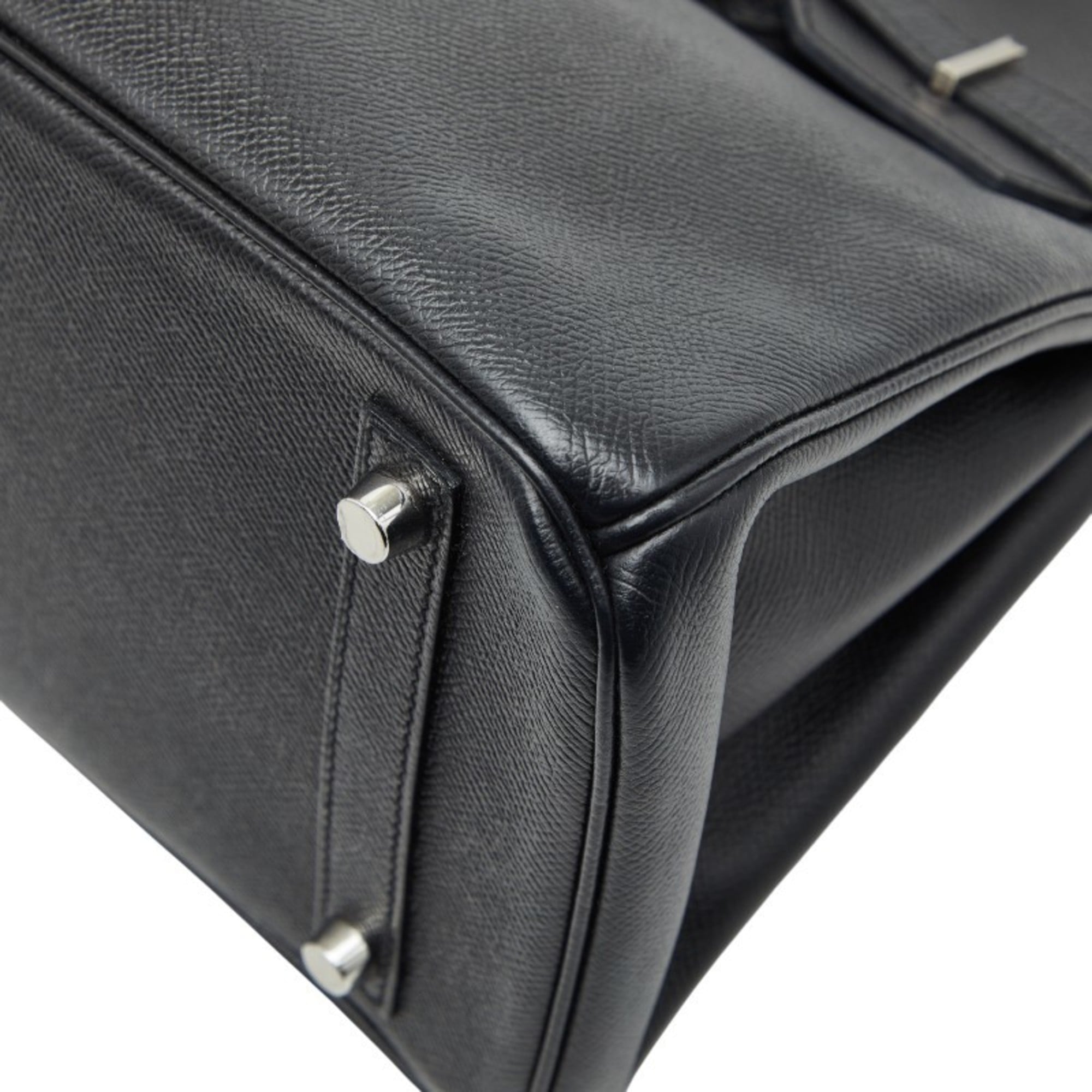 Hermes Black Epsom Leather Handbag (Pre-Owned)