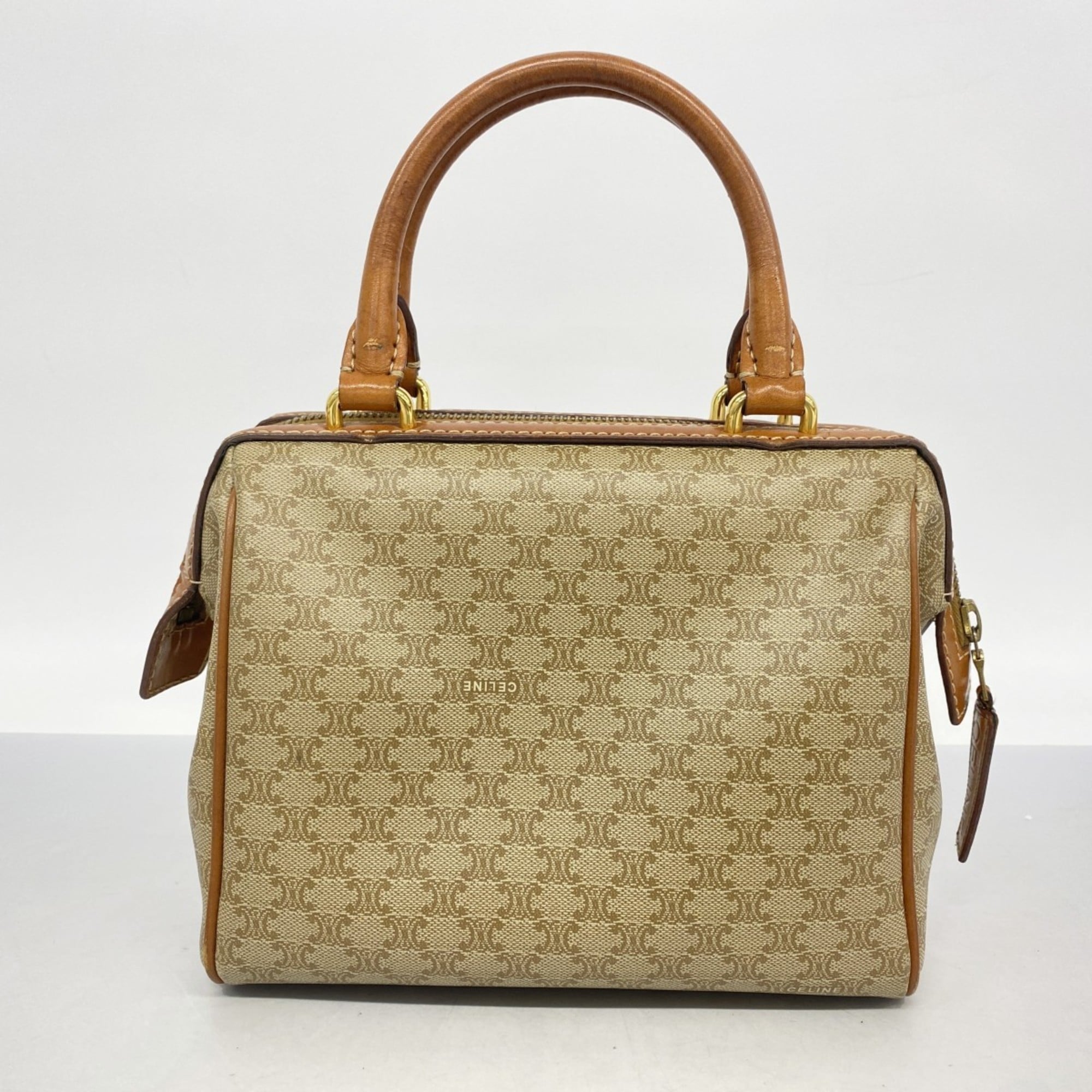 Celine Beige Pvc Handbag (Pre-Owned)