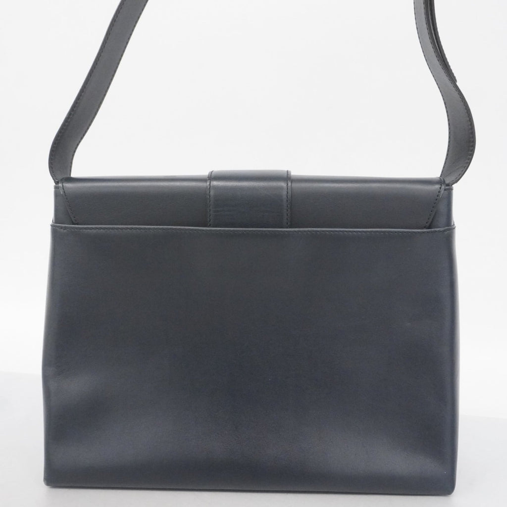 Salvatore Ferragamo Black Leather Shoulder Bag (Pre-Owned)