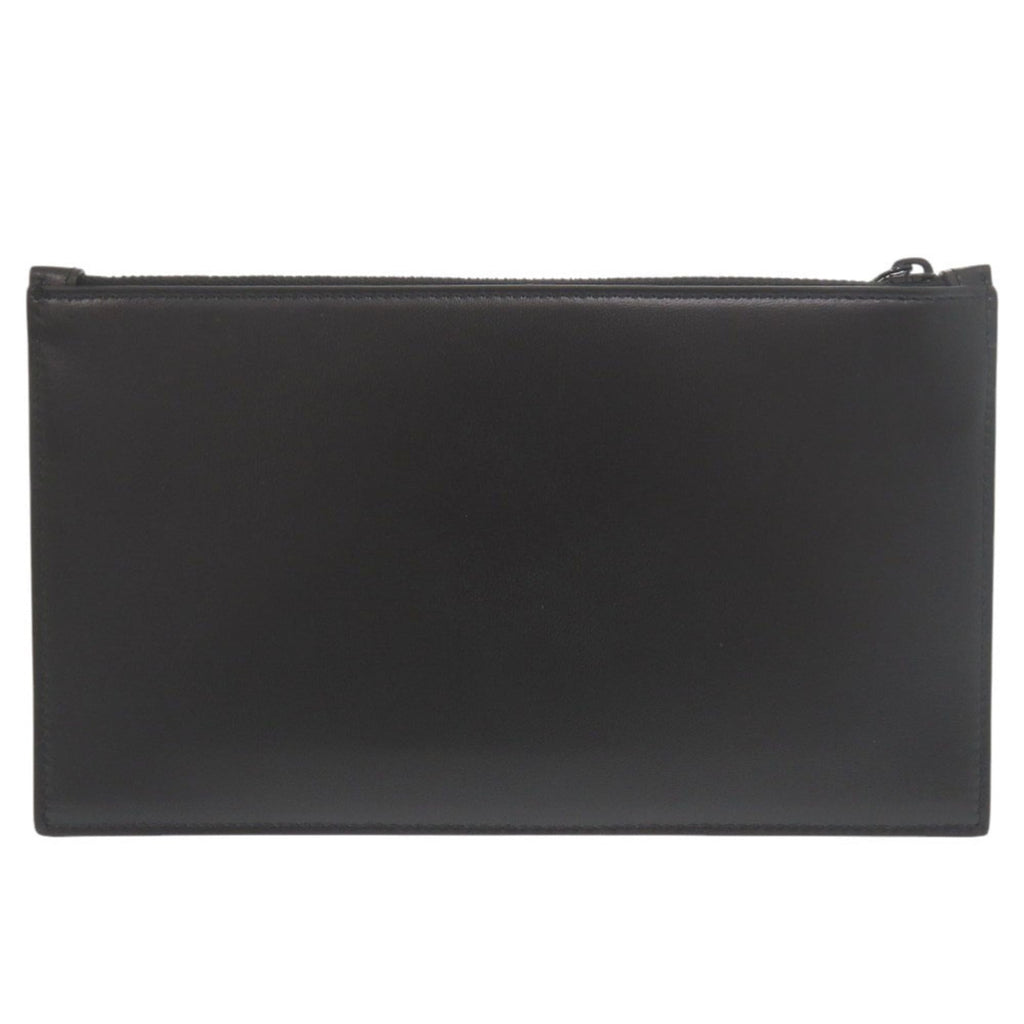 Saint Laurent Black Leather Clutch Bag Pouch (Pre-Owned)