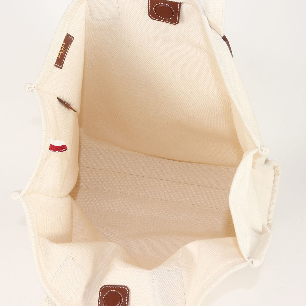 Bally Ivory Canvas Tote Bag (Pre-Owned)