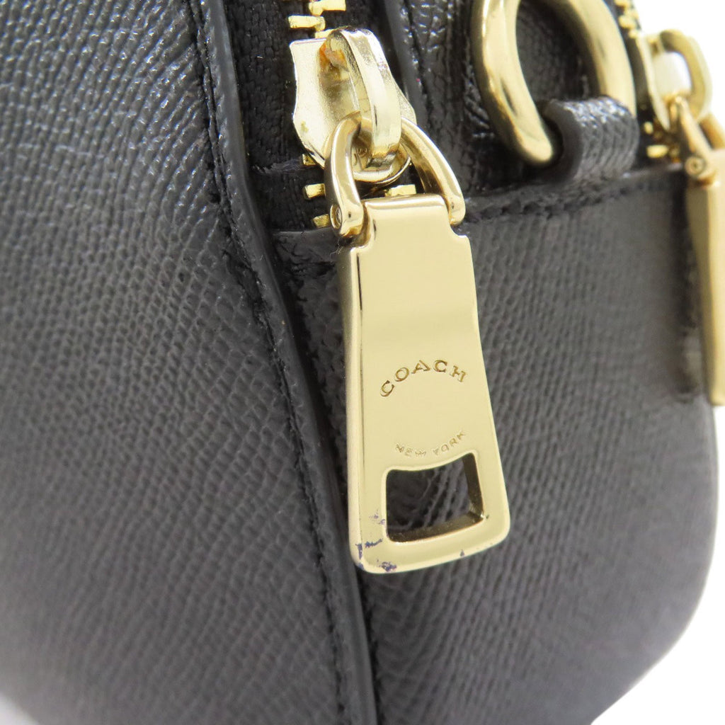 Coach Black Leather Handbag (Pre-Owned)