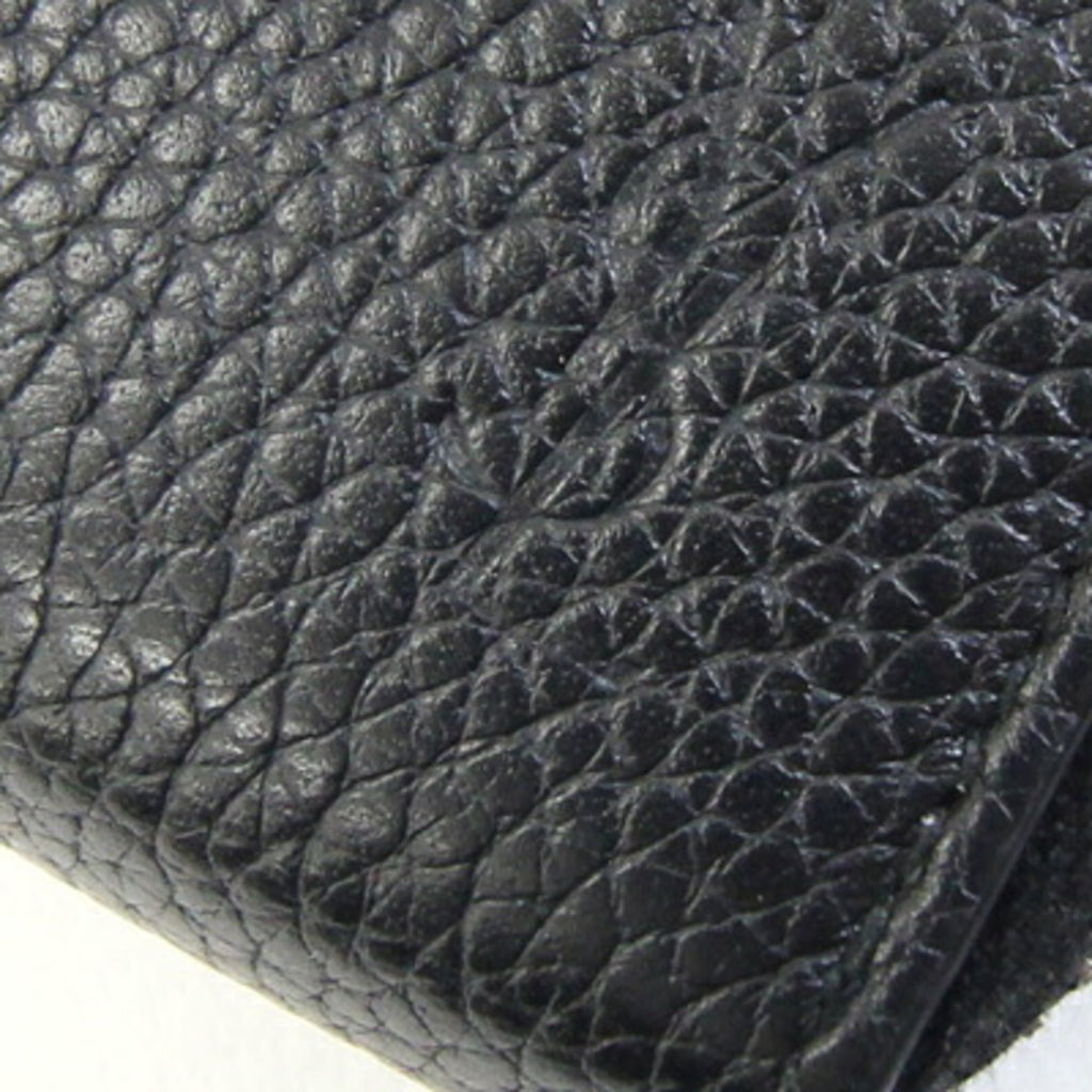 Saint Laurent Black Leather Long Wallet (Bi-Fold) (Pre-Owned)