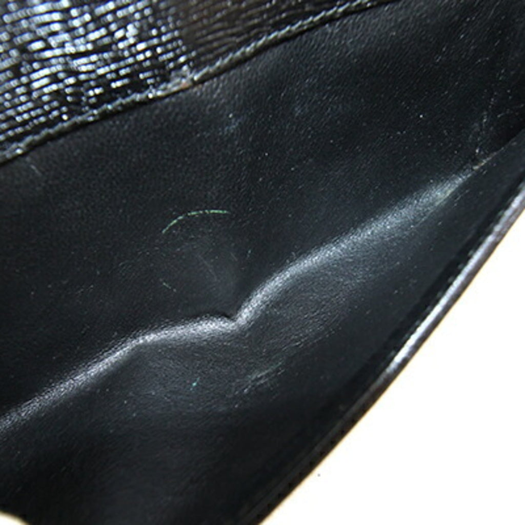 Gucci Black Leather Long Wallet (Bi-Fold) (Pre-Owned)