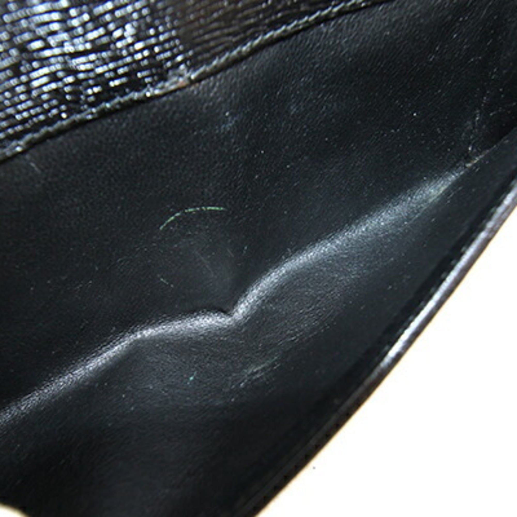 Gucci Black Leather Long Wallet (Bi-Fold) (Pre-Owned)