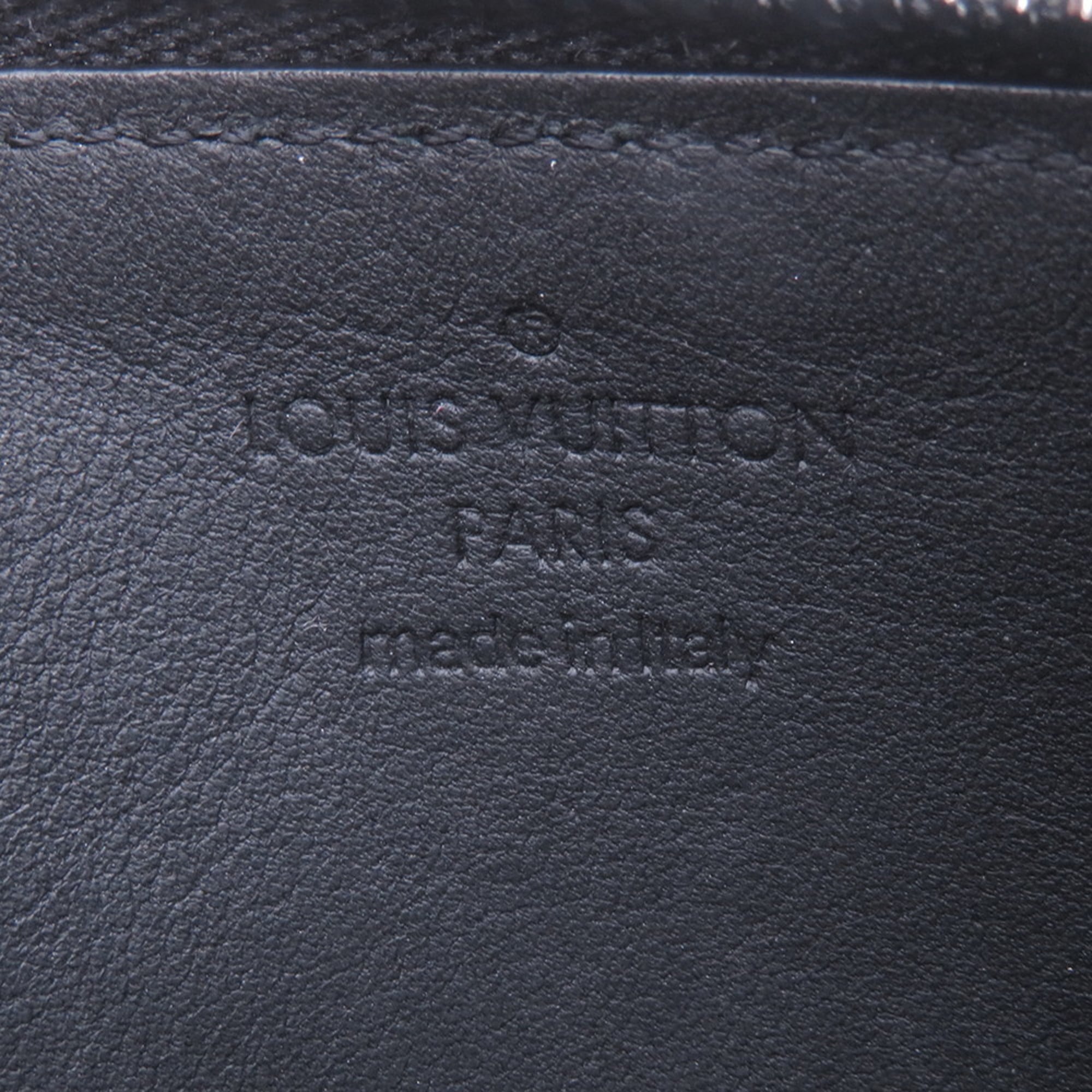 Louis Vuitton Black Noir Leather Coin Purse/Coin Case (Pre-Owned)