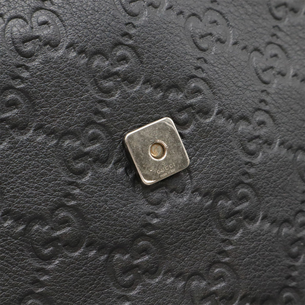 Gucci Black Leather Shoulder Bag (Pre-Owned)