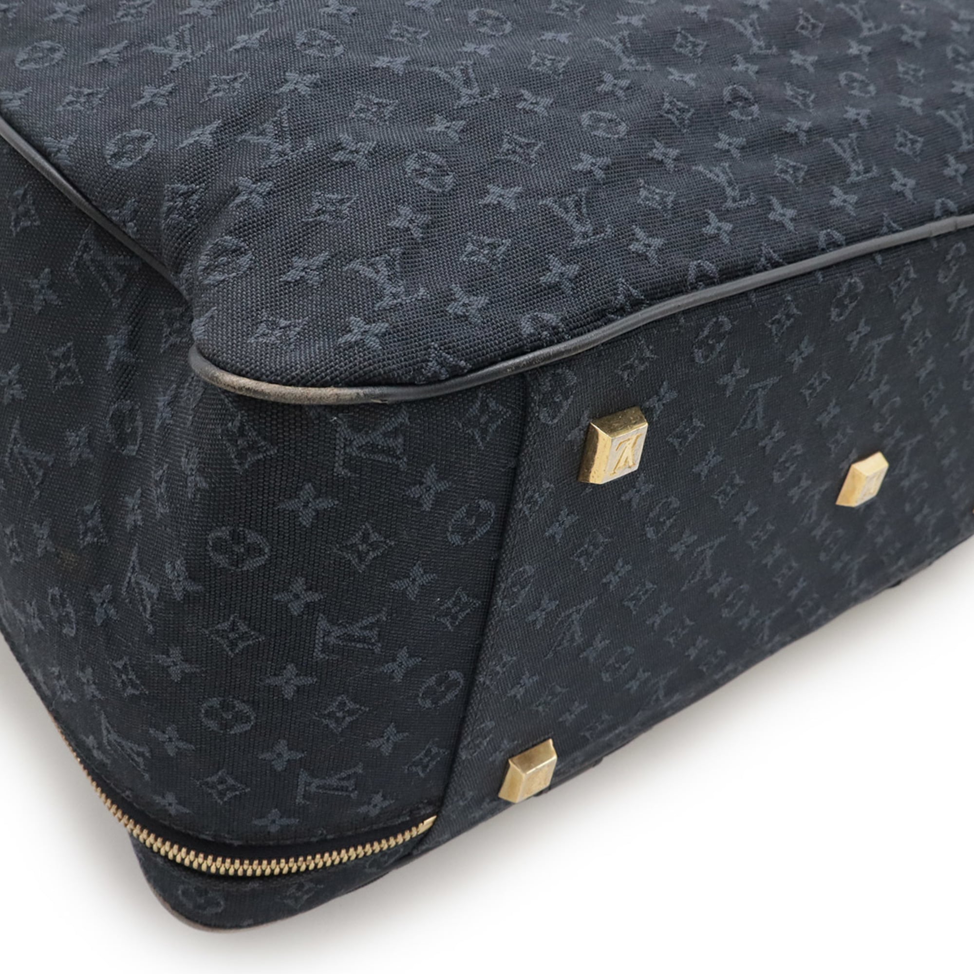 Louis Vuitton Monogram Mini Tst Blue Canvas Leather Boston Bag (Pre-Owned)